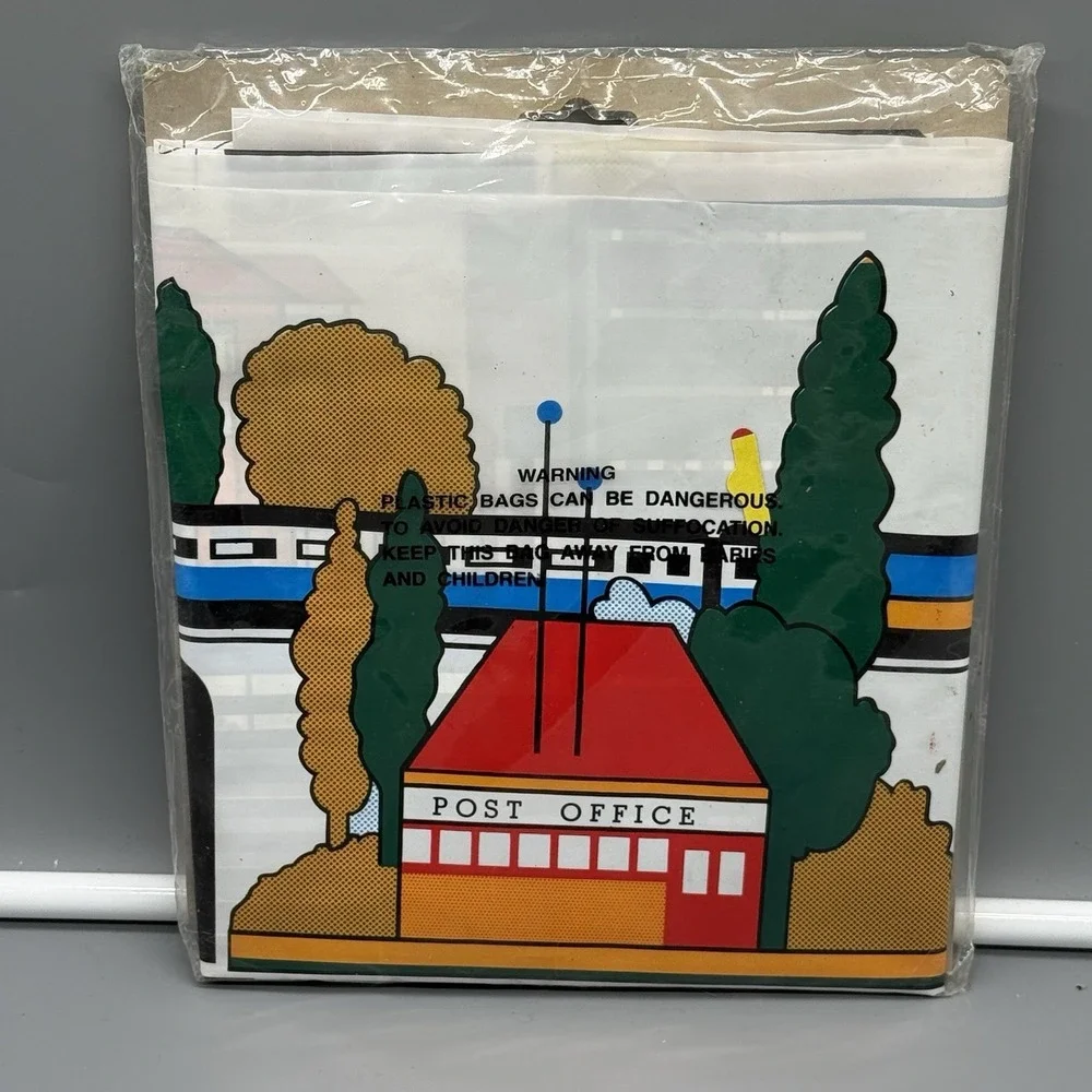Vintage‎ Road Play Mat City Street Vinyl Toy Car Track 36x48 NOS Sealed New